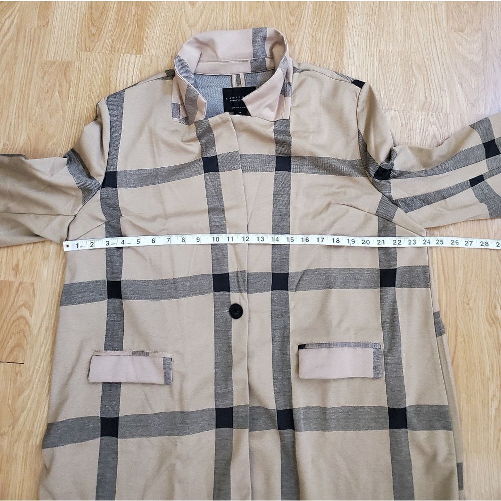 NEW! Sanctuary "Catalina" Patterned Coat - size 1X in Camel Plaid - Picture 11 of 14